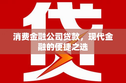 黄埔消费金融公司贷款，现代金融的便捷之选